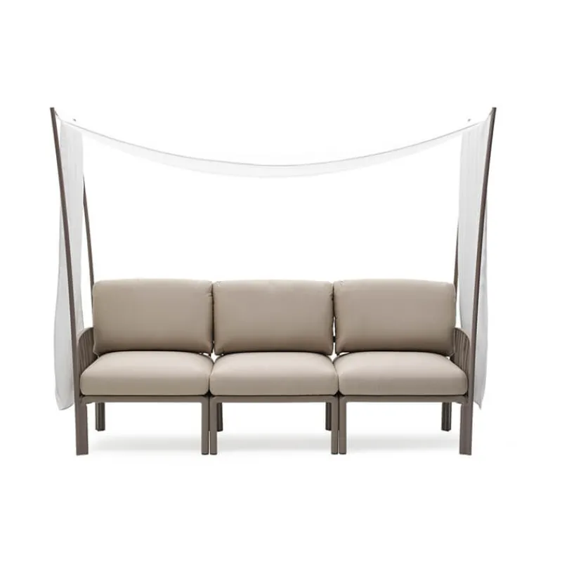 Komodo ombra 3 Canapé de jardin 3 places avec voile d'ombrage fabriqué en Italie* Fauteuil De Jardin