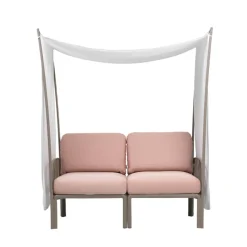 Komodo ombra 2 Canapé de jardin 2 places avec voile d'ombrage fabriqué en Italie* Fauteuil De Jardin