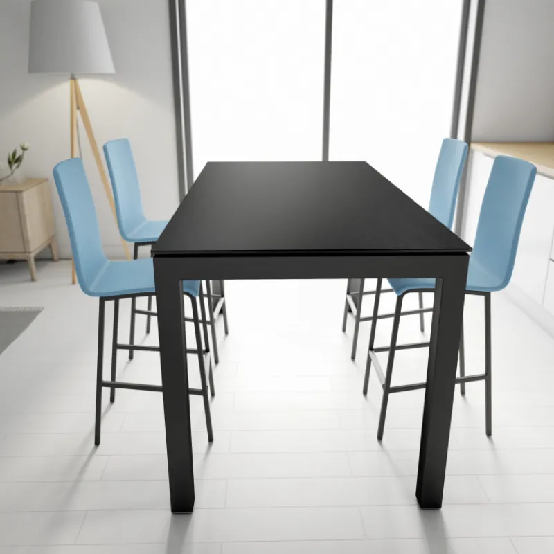 Cancio Kyoto bar Table snack extensible en céramique et métal* Table De Cuisine|Table Pour Petit Espace