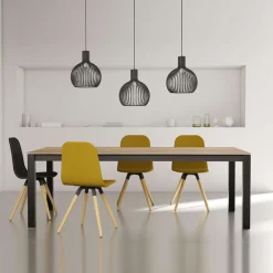 Cancio Kyoto Table extensible en stratifié et pieds en métal* Table De Salle à Manger