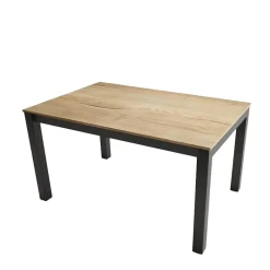 Cancio Kyoto Table moderne rectangulaire en stratifié et métal* Table De Salle à Manger