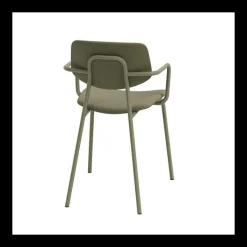 Perfecta Lago Chaise avec accoudoirs vintage rembourrée en simili* Chaise De Cuisine|Chaise De Salle à Manger