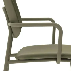Perfecta Lago Chaise avec accoudoirs vintage rembourrée en simili* Chaise De Cuisine|Chaise De Salle à Manger