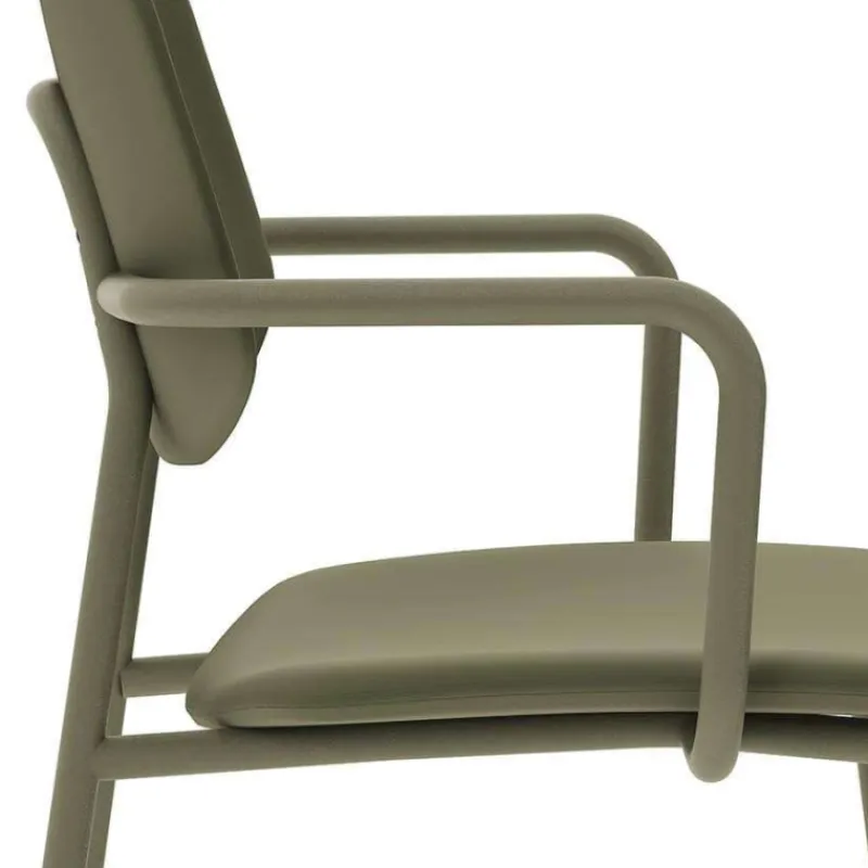 Perfecta Lago Chaise avec accoudoirs vintage rembourrée en simili* Chaise De Cuisine|Chaise De Salle à Manger