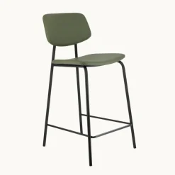 Perfecta Lago Tabouret snack vintage rembourré en simili fabriqué en Belgique* Tabouret Snack (assise +/- 65 Cm)|Tabouret De Bar (assise +/- 80 Cm)