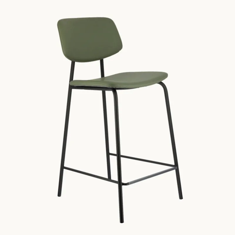 Perfecta Lago Tabouret snack vintage rembourré en simili fabriqué en Belgique* Tabouret Snack (assise +/- 65 Cm)|Tabouret De Bar (assise +/- 80 Cm)