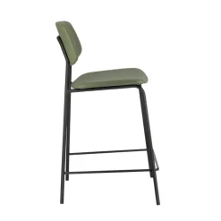 Perfecta Lago Tabouret snack vintage rembourré en simili fabriqué en Belgique* Tabouret Snack (assise +/- 65 Cm)|Tabouret De Bar (assise +/- 80 Cm)