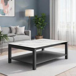 Cancio Lakera mini Table basse tendance en dekton et en acier* Table De Salon