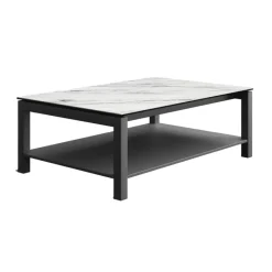 Cancio Lakera mini Table basse tendance en dekton et en acier* Table De Salon
