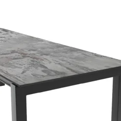Cancio Lakera Table en Dekton rectangulaire extensible avec pieds en métal* Table De Cuisine|Table De Salle à Manger