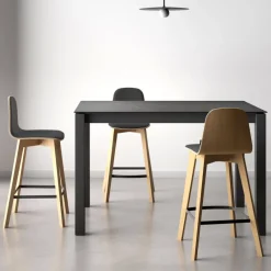 Cancio Lakera Table snack en Dekton rectangulaire avec pieds en métal* Table De Cuisine