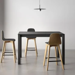 Cancio Lakera Table snack en Dekton rectangulaire extensible avec pieds en métal* Table De Cuisine