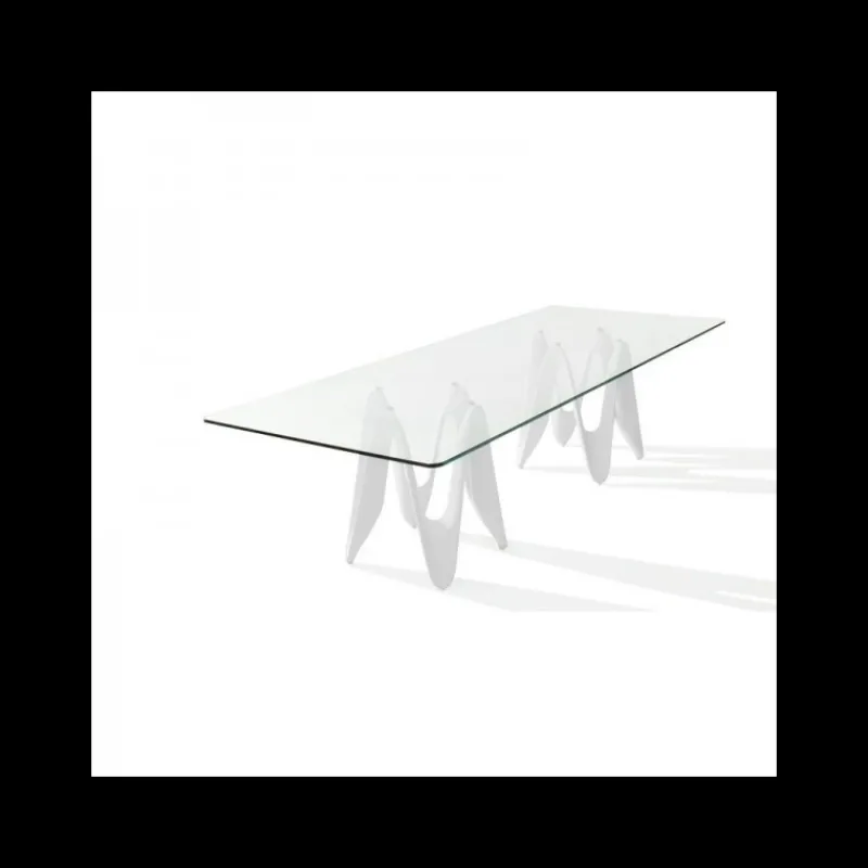 Sovet Italia Lambda Sovet® Table de salle à manger design en verre 320 x 120 cm* Table De Salle à Manger