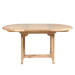 Medicis LandryTable de jardin ovale en teck extensible* Table De Jardin