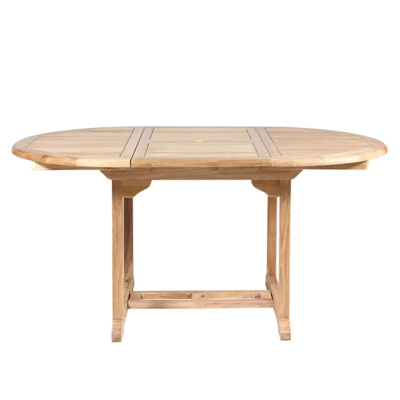 Medicis LandryTable de jardin ovale en teck extensible* Table De Jardin