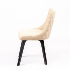 Sessio Lars diamant Chaise en tissu matelassé diamant et en bois massif* Chaise De Salle à Manger|Chaise Salon