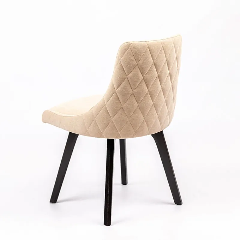 Sessio Lars diamant Chaise en tissu matelassé diamant et en bois massif* Chaise De Salle à Manger|Chaise Salon