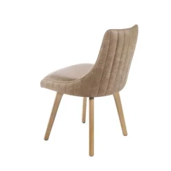Sessio Lars line Chaise matelassée avec pieds en bois massif* Chaise De Cuisine|Chaise De Salle à Manger