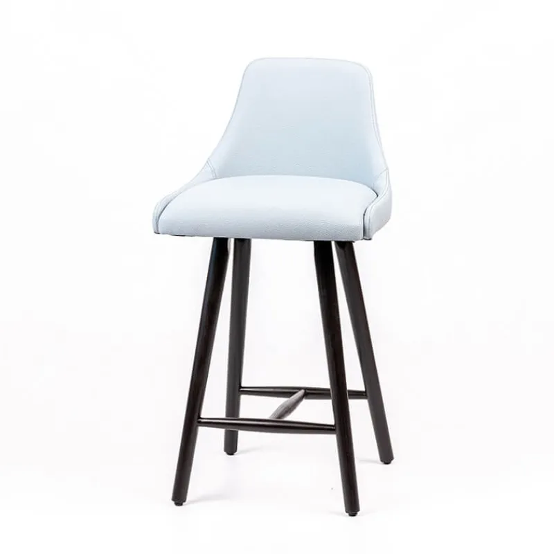 Sessio Lars Tabouret snack rembourré avec pieds bois* Tabouret Snack (assise +/- 65 Cm)|Tabouret De Bar (assise +/- 80 Cm)