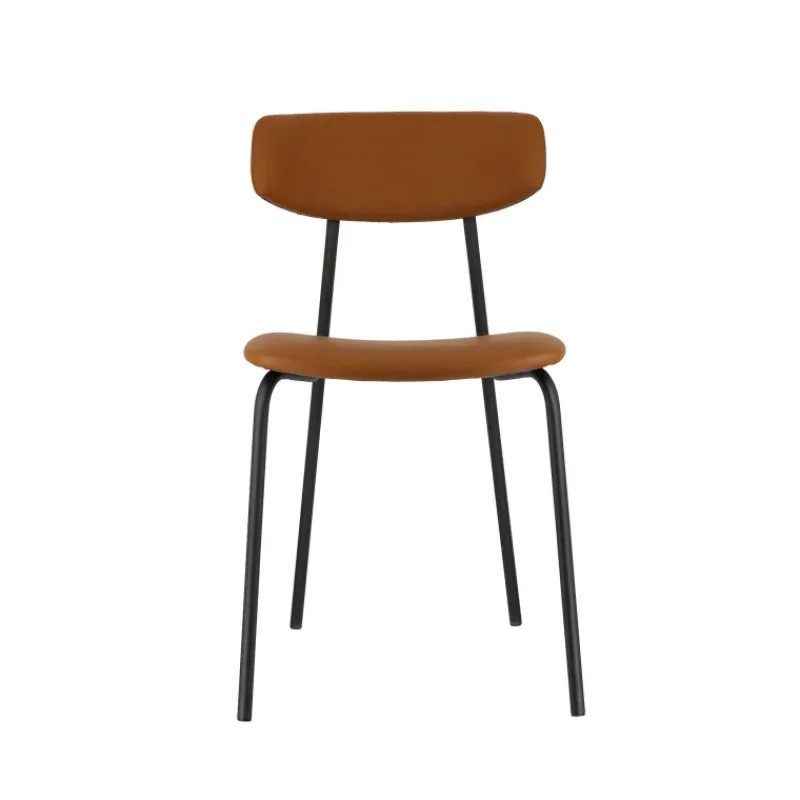 Perfecta Lazio Chaise belge style rétro en simili avec pieds en métal* Chaise De Cuisine|Chaise De Salle à Manger