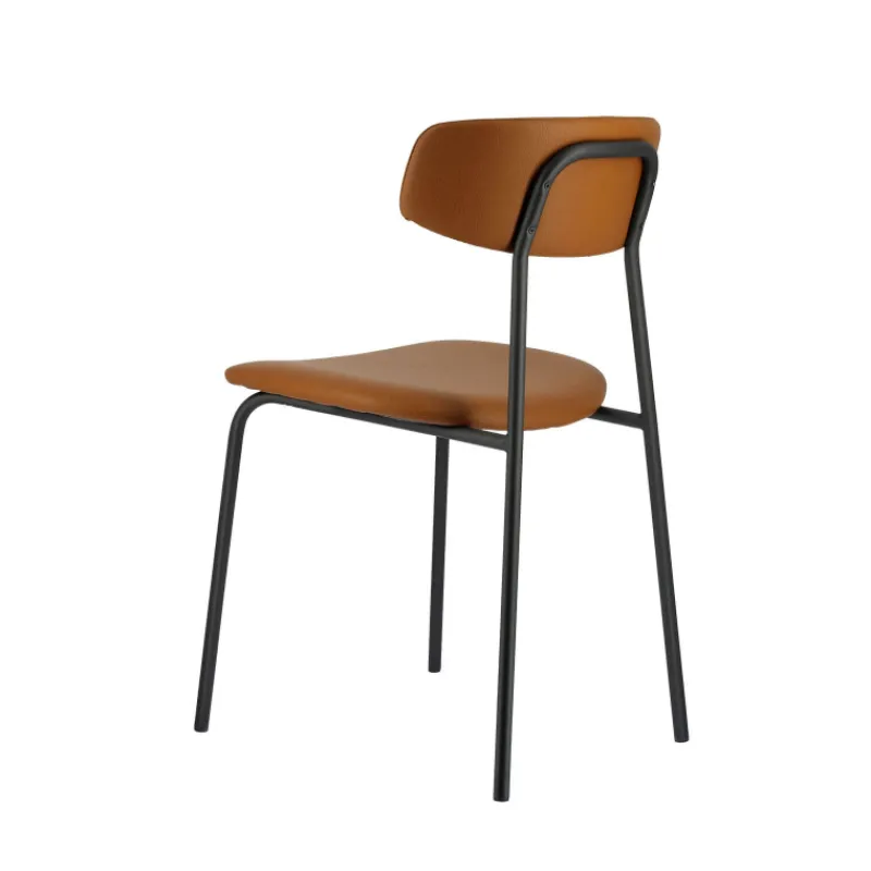 Perfecta Lazio Chaise belge style rétro en simili avec pieds en métal* Chaise De Cuisine|Chaise De Salle à Manger