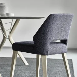 Mobitec Lena ® Chaise ajourée en tissu et pieds bois style moderne* Chaise De Salle à Manger|Chaise Salon