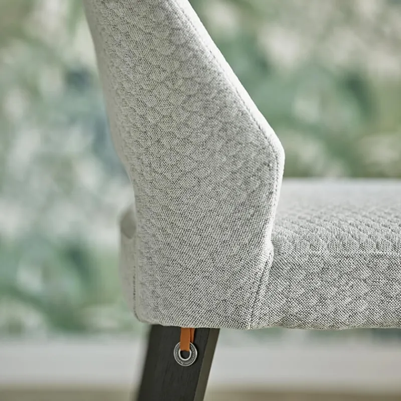 Mobitec Lena ® Chaise ajourée en tissu et pieds bois style moderne* Chaise De Salle à Manger|Chaise Salon
