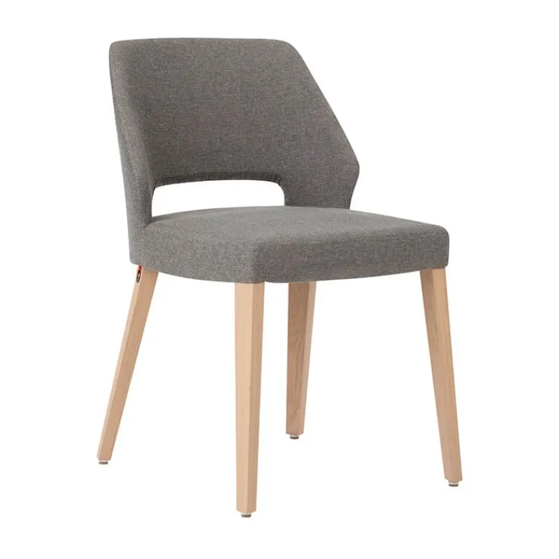 Mobitec Lena ® Chaise ajourée en tissu et pieds bois style moderne* Chaise De Salle à Manger|Chaise Salon