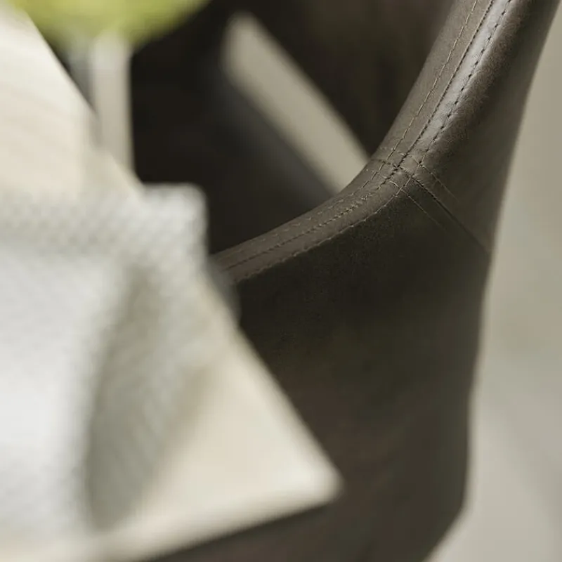 Mobitec Lena ® Fauteuil scandinave bois et tissu avec dossier ajouré* Chaise De Salle à Manger|Chaise Salon