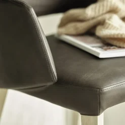 Mobitec Lena ® Fauteuil scandinave bois et tissu avec dossier ajouré* Chaise De Salle à Manger|Chaise Salon