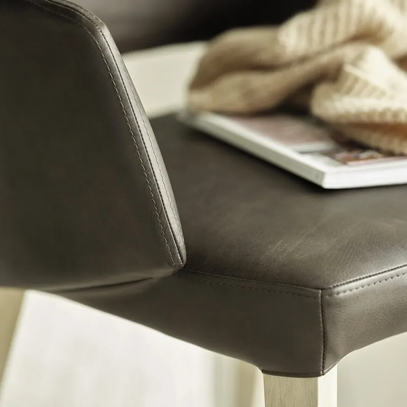 Mobitec Lena ® Fauteuil scandinave bois et tissu avec dossier ajouré* Chaise De Salle à Manger|Chaise Salon