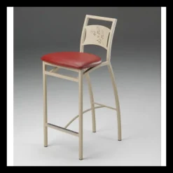 Carrier Liane ® Tabouret snack en synthétique et métal dossier motif style industriel* Tabouret Snack (assise +/- 65 Cm)|Tabouret De Bar (assise +/- 80 Cm)