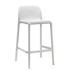 Lido Tabouret en polypropylène empilable* Tabouret Snack (assise +/- 65 Cm)|Tabouret De Bar (assise +/- 80 Cm)