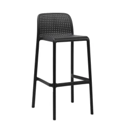 Lido Tabouret en polypropylène empilable* Tabouret Snack (assise +/- 65 Cm)|Tabouret De Bar (assise +/- 80 Cm)