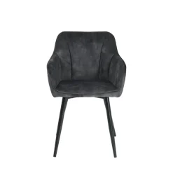 LisonFauteuil cosy en tissu avec pieds en métal* Chaise De Salle à Manger|Fauteuil De Salon