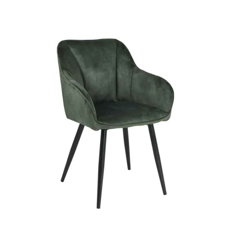 LisonFauteuil cosy en tissu avec pieds en métal* Chaise De Salle à Manger|Fauteuil De Salon