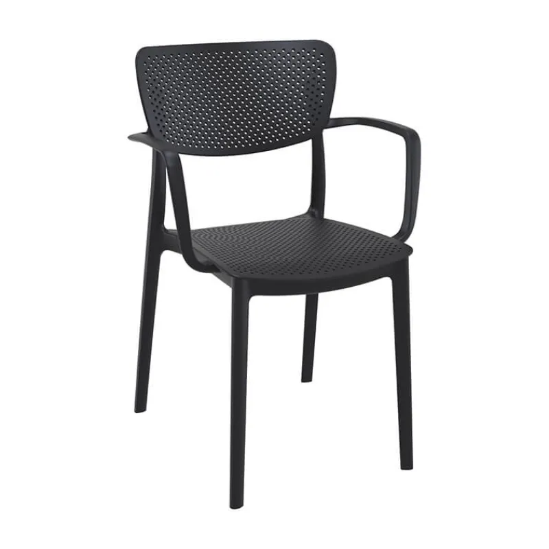 Loft Chaise de jardin micro perforée avec accoudoirs* Chaise De Jardin|Fauteuil De Jardin