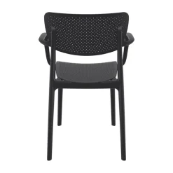 Loft Chaise de jardin micro perforée avec accoudoirs* Chaise De Jardin|Fauteuil De Jardin