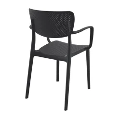 Loft Chaise de jardin micro perforée avec accoudoirs* Chaise De Jardin|Fauteuil De Jardin