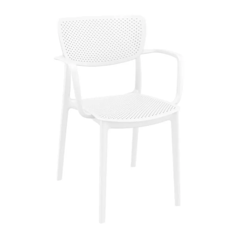Loft Chaise de jardin micro perforée avec accoudoirs* Chaise De Jardin|Fauteuil De Jardin