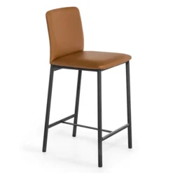 Perfecta Loft Tabouret snack contemporain en simili et métal* Tabouret Snack (assise +/- 65 Cm)|Tabouret De Bar (assise +/- 80 Cm)
