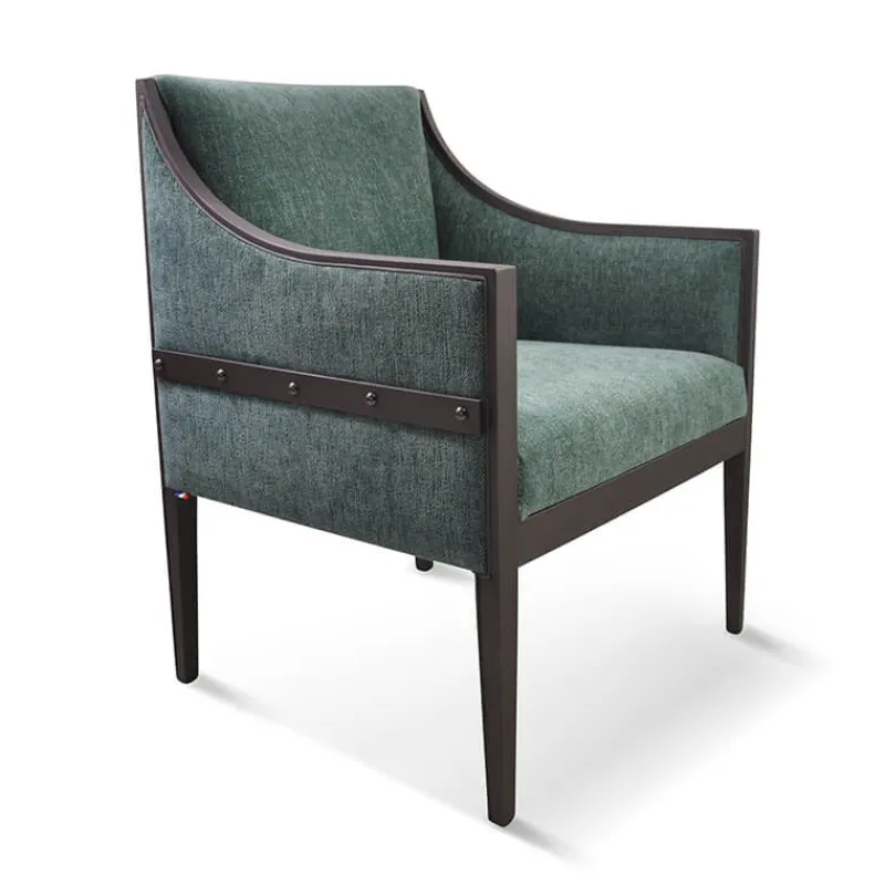 Paget Loic Fauteuil de style en tissu fabriqué en France* Fauteuil De Salon