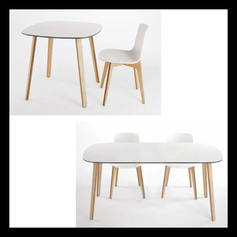 Enea Lottus ® Chaise design en polypropylène et pieds bois* Chaise De Cuisine|Chaise De Salle à Manger