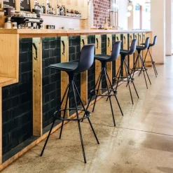 Enea Lottus ® Tabouret de bar ou snack pivotant design structure métal* Tabouret Snack (assise +/- 65 Cm)|Tabouret De Bar (assise +/- 80 Cm)