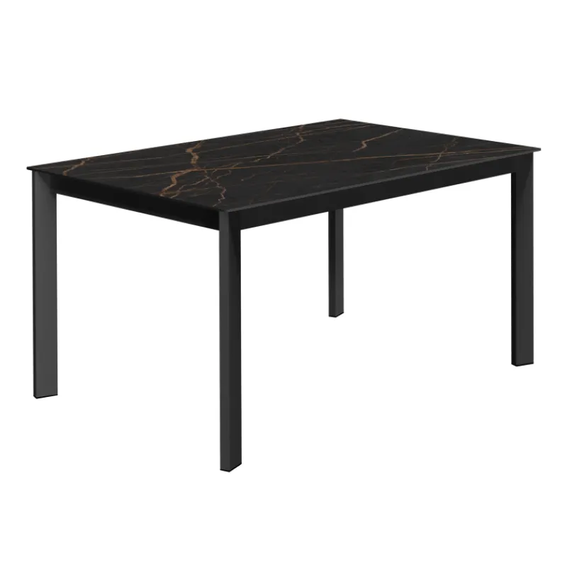 Cancio Lotus Table contemporaine en Dekton avec pieds en métal* Table De Salle à Manger