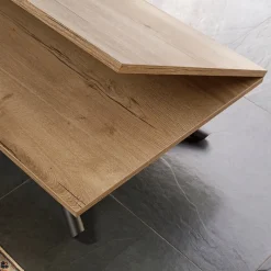 Altacom Lotus Table italienne rabattable et relevable en mélaminé avec pieds mikado* Table De Salle à Manger|Table De Salon
