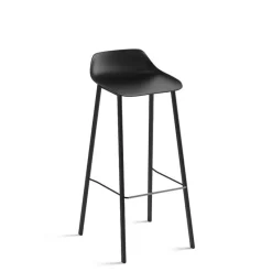 Perfecta Louis Tabouret de bar en polypropylène avec pieds en métal fabrication belge* Tabouret De Bar (assise +/- 80 Cm)