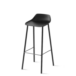 Perfecta Louis Tabouret de bar en polypropylène avec pieds en métal fabrication belge* Tabouret De Bar (assise +/- 80 Cm)