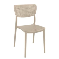 Lucy Chaise moderne en polypropylène micro perforé* Chaise De Cuisine|Chaise De Salle à Manger