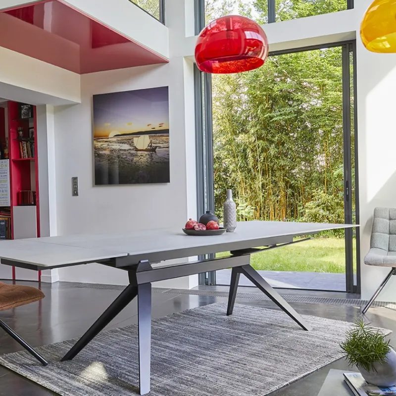 Couture Luna Table extensible de salle à manger design en céramique* Table De Salle à Manger